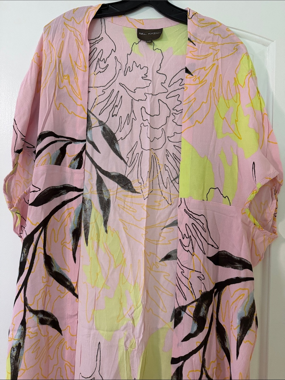 Paul & Joe Pastel Pink & Yellow Floral Kimono Top